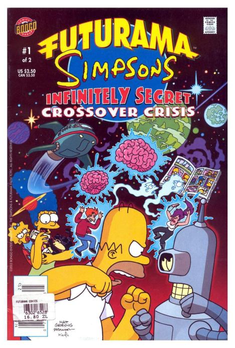 Futurama Sipsons infinitely secret. Crossover crisis 1 (  Futurama) Иллюстрация 1