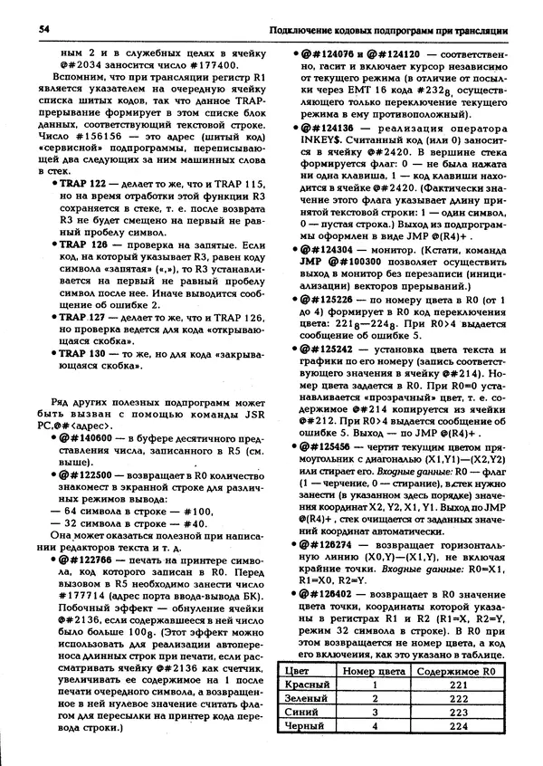КулЛиб.   журнал «Информатика и образование» - Персональный компьютер БК-0010 - БК-0011м 1995 №02. Страница № 55