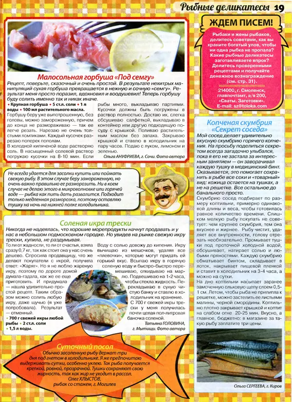 КулЛиб.   журнал «Сваты. Заготовки» - Сваты Заготовки 2016 №2(10). Страница № 19