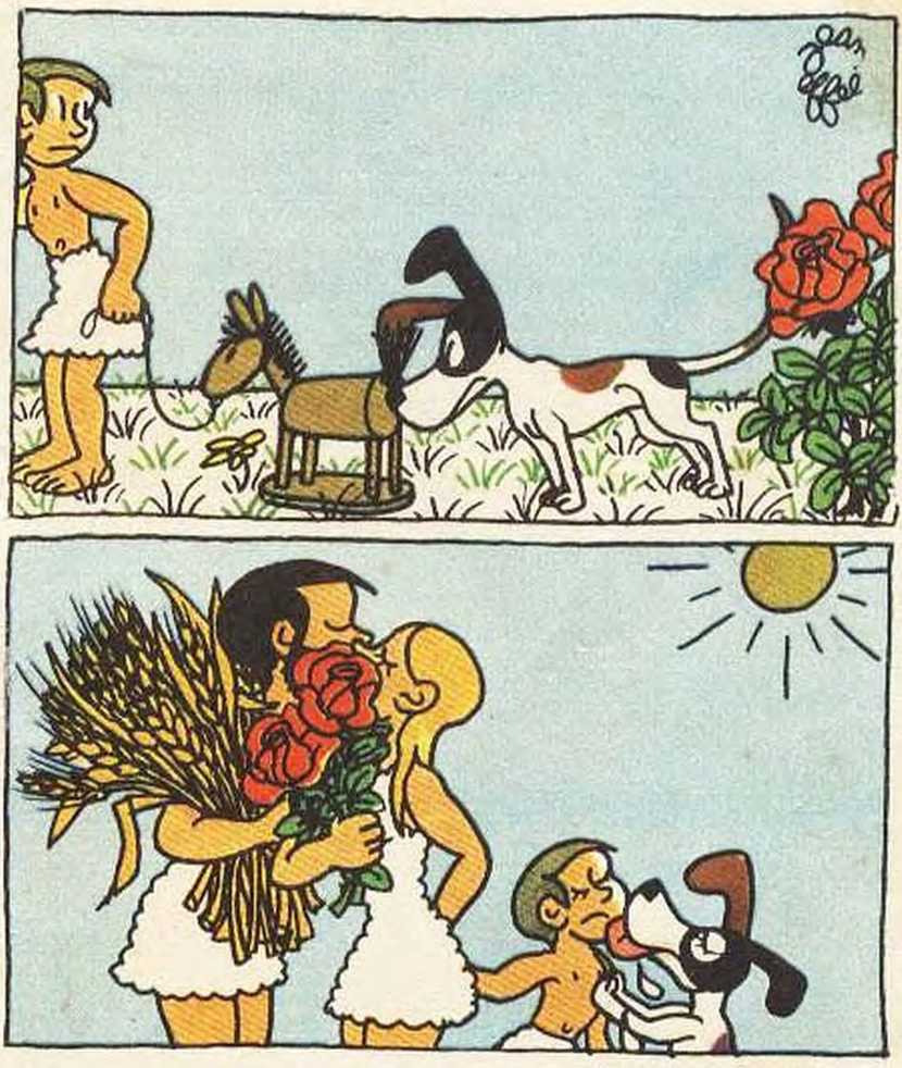 Любовь Адама и Евы. Жан Эффель. Иллюстрация 198