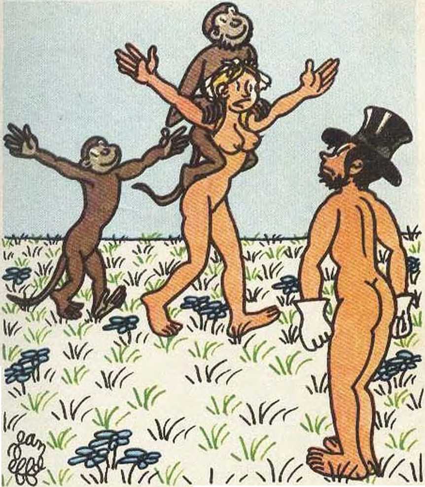 Любовь Адама и Евы. Жан Эффель. Иллюстрация 32
