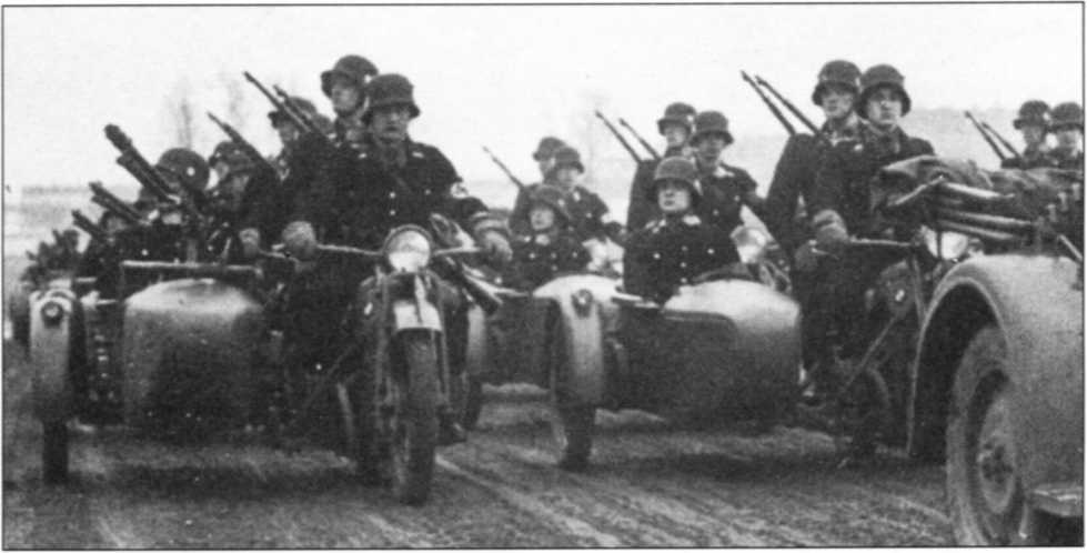 Мотоциклы Вермахта. Военное фото. Иллюстрация 138