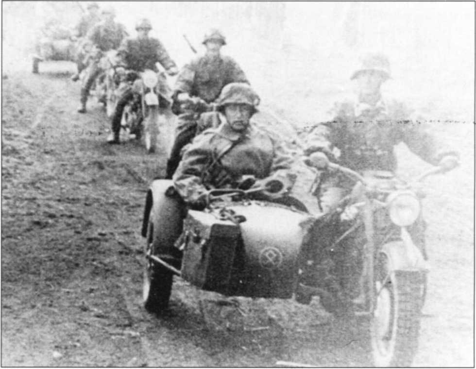 Мотоциклы Вермахта. Военное фото. Иллюстрация 185