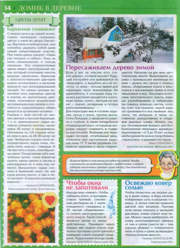 КулЛиб.   журнал Сваты на пенсии - Сваты на пенсии 2015 №1(04). Страница № 14