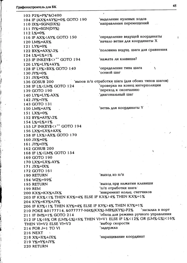 КулЛиб.   журнал «Информатика и образование» - Персональный компьютер БК-0010 - БК-0011м 1994 №04. Страница № 46