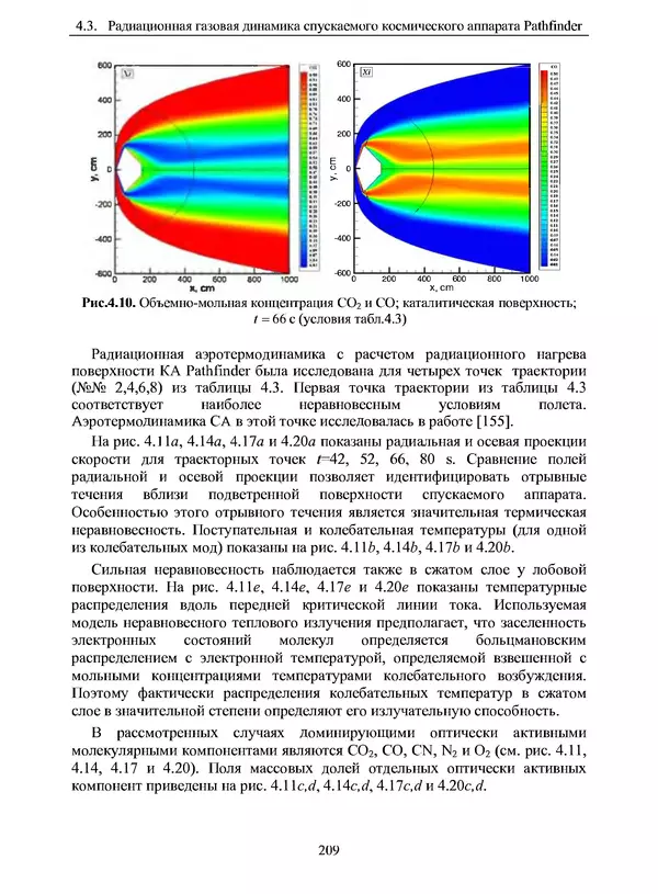 Сергей Суржиков - Радиационная газовая динамика спускаемых космических аппаратов. Многотемпературные модели - Страница № 210