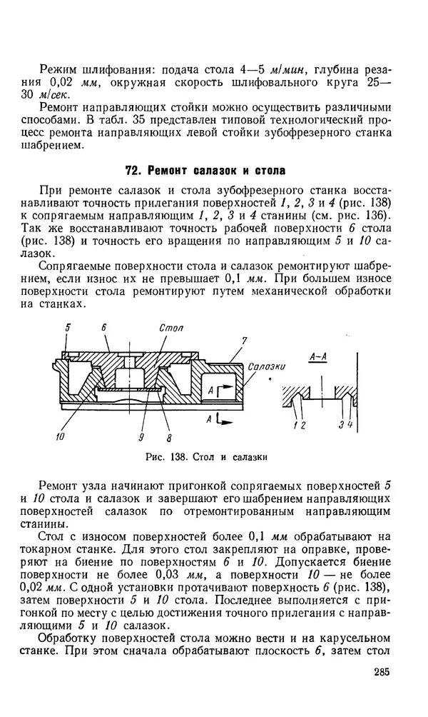 Говшия Пекелис - Технология ремонта металлорежущих станков - Страница № 286