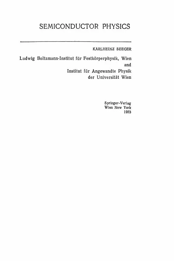 К. Зеегер - Физика полупроводников - Страница № 3