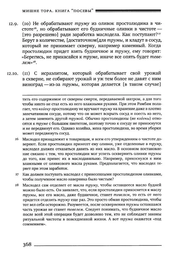 Моше бен-Маймон - Мишне Тора. Том 10. Книга Посевы - Страница № 368