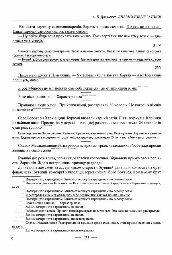 Александр Довженко - Дневниковые записи. Щоденникові записи, 1939-1956 - Страница № 171