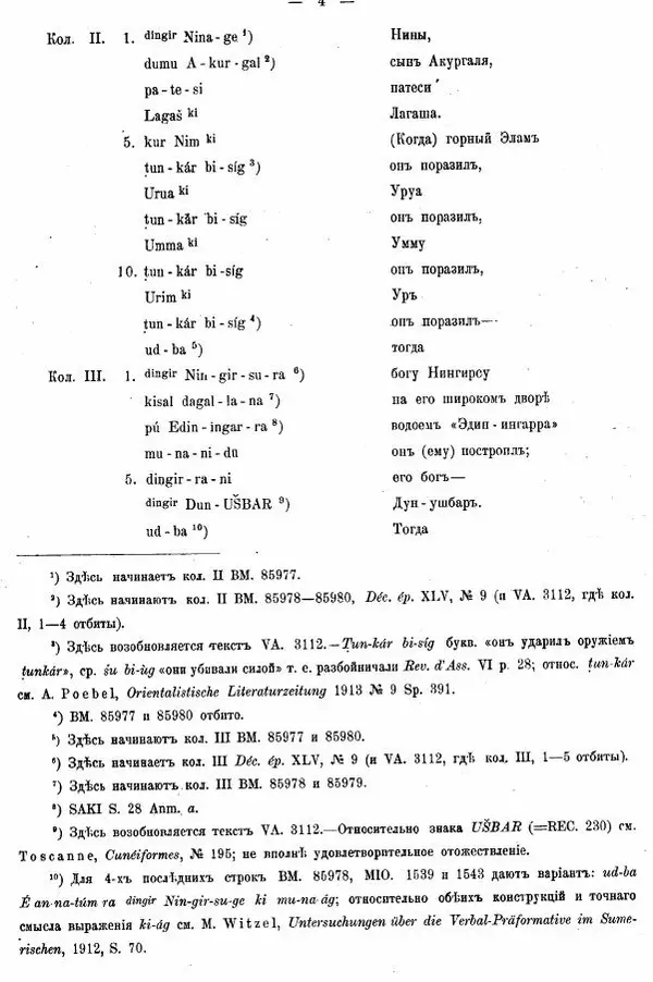 Владимир Шилейко - Вотивныя надписи шумерiйскихъ правителей - Страница № 40