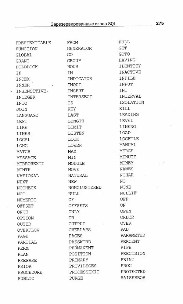 Бен Форта - SQL за 10 минут - Страница № 275