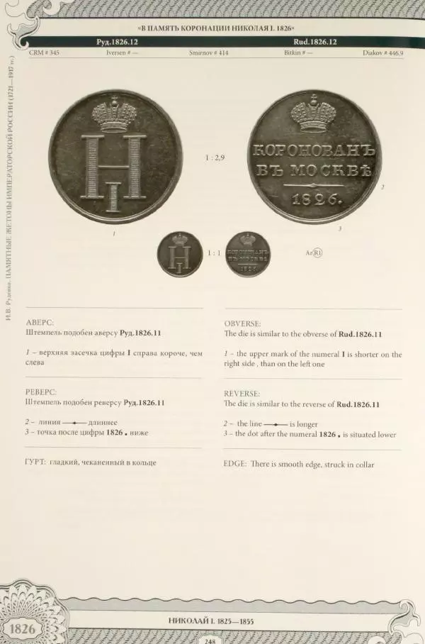 И. Руденко - Памятные жетоны императорской России 1721-1917 гг - Страница № 249