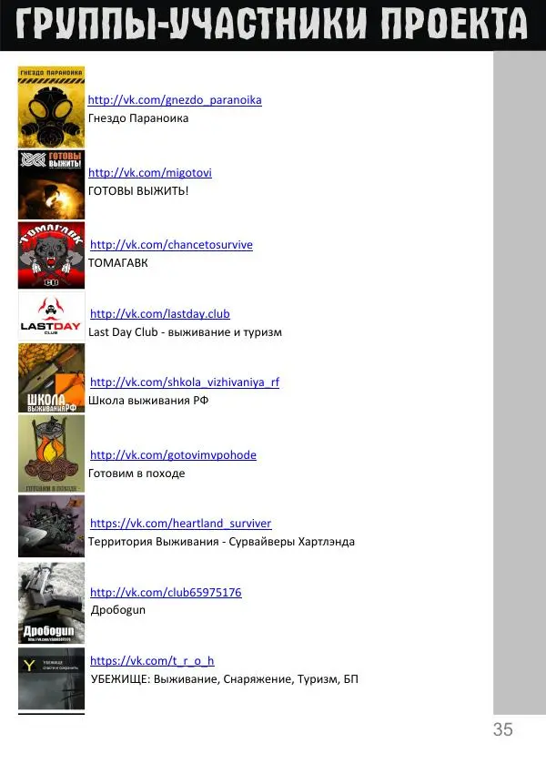  журнал «Вестник выживальщика» - Вестник выживальщика 2015 №06 - Страница № 35
