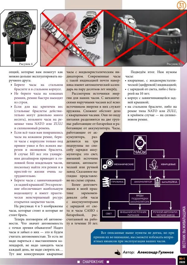  журнал «Вестник выживальщика» - Вестник выживальщика 2020 №01 - Страница № 31