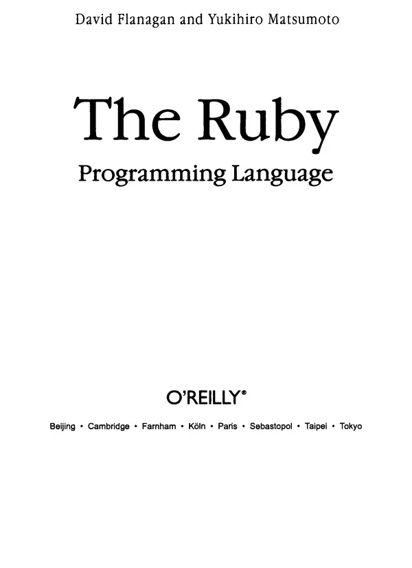 КулЛиб. Дэвид  Флэнаган - Язык программирования Ruby. Страница № 2