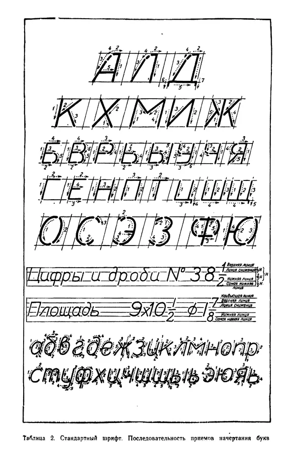 КулЛиб. Т. И. Куцын - Начертание шрифтов. Пособие для архитекторов и инженеров (неполное). Страница № 46