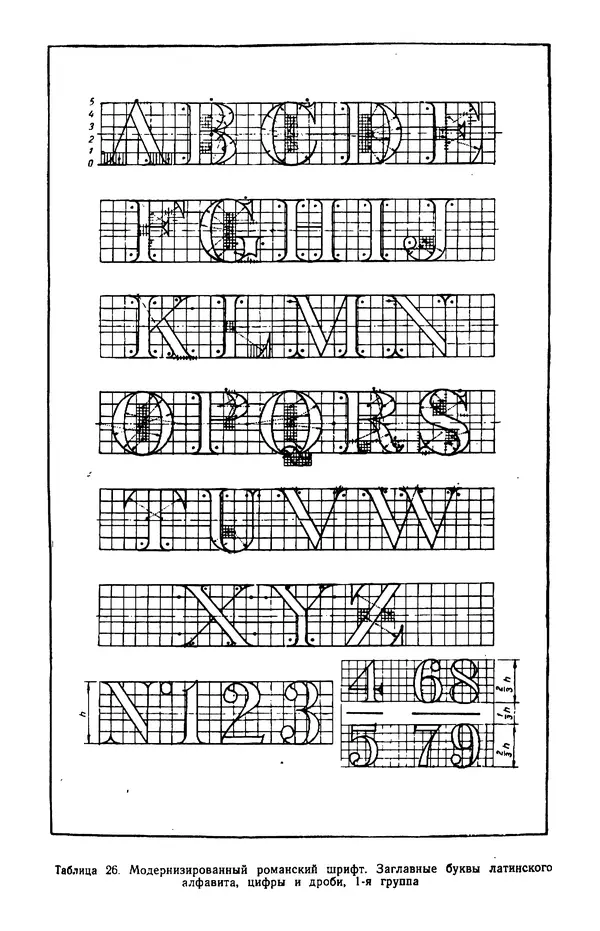 КулЛиб. Т. И. Куцын - Начертание шрифтов. Пособие для архитекторов и инженеров (неполное). Страница № 70