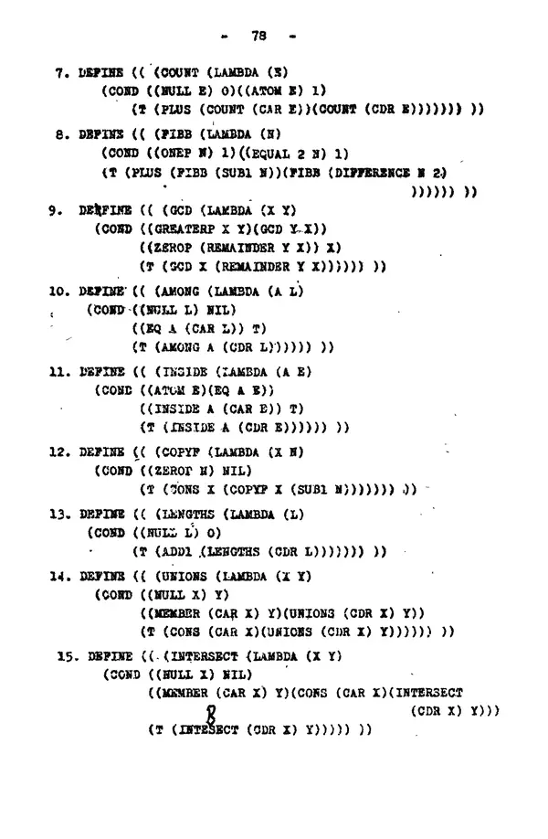 КулЛиб. Е. Т. Семенова - Язык программирования Lisp 1.5: Учебное пособие. Страница № 78