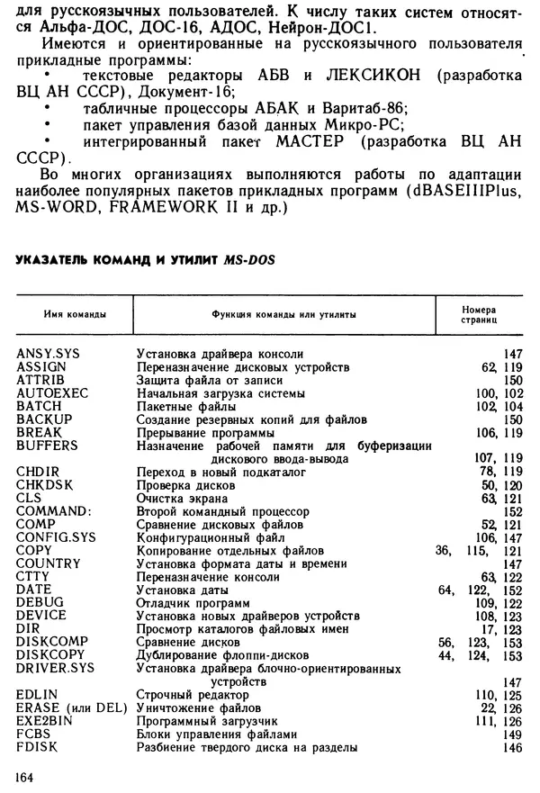 КулЛиб. Дэйв  Хаузер - Операционная система MS-DOS: Популярное руководство. Страница № 164