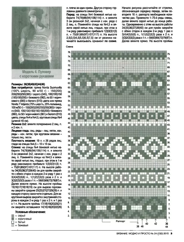 КулЛиб.   журнал Вязание модно и просто - Вязание модно и просто 2015 №24(232). Страница № 13