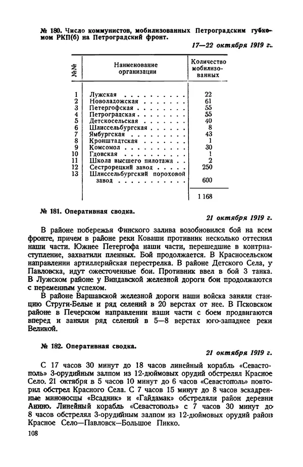 КулЛиб.   Автор неизвестен - Документы о геpоической обороне Петрограда в 1919 году. Страница № 105