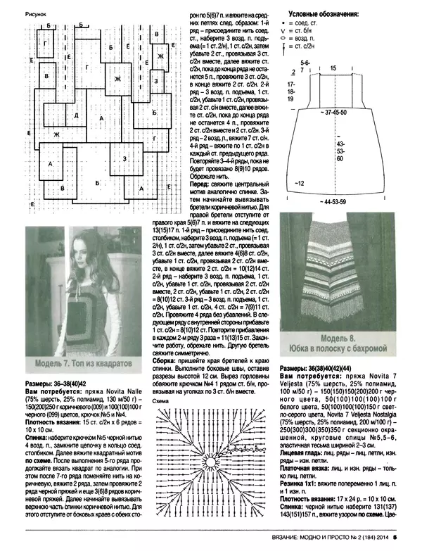 КулЛиб.   журнал Вязание модно и просто - Вязание модно и просто 2014 №2(184). Страница № 17