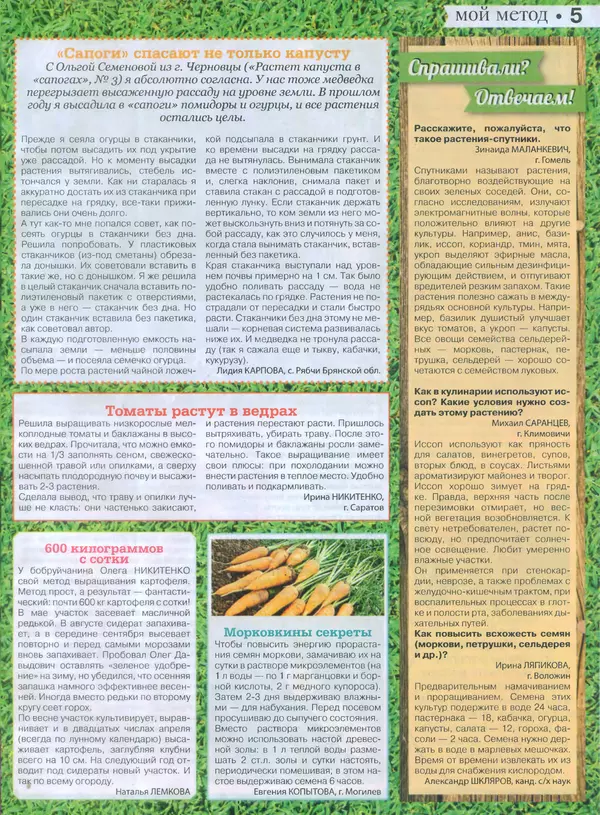КулЛиб.   журнал Сваты на даче - Сваты на даче 2015 №4(04). Страница № 5